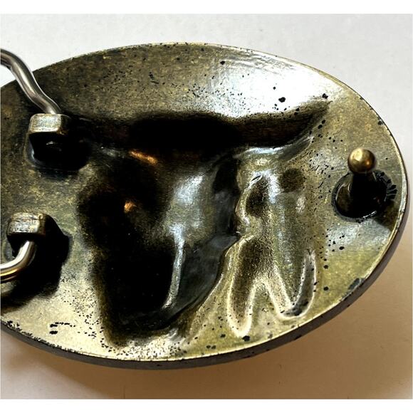 Jean’s Friend Cattle Bull Horn Skull Belt Buckle - Picture 8 of 10